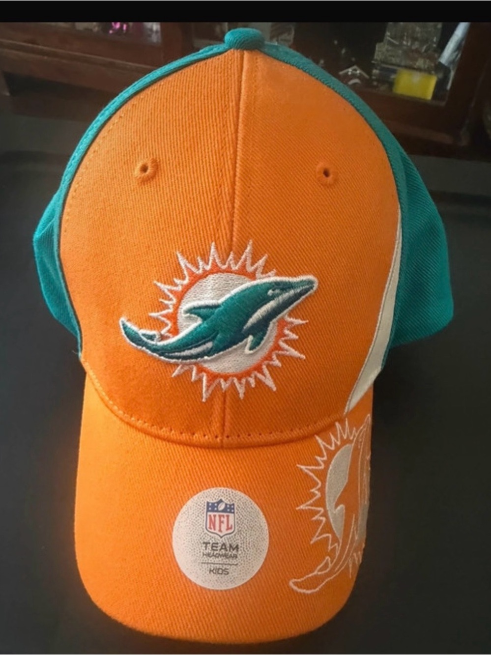 NFL Kids Teal and Orange Miami Dolphins Hat